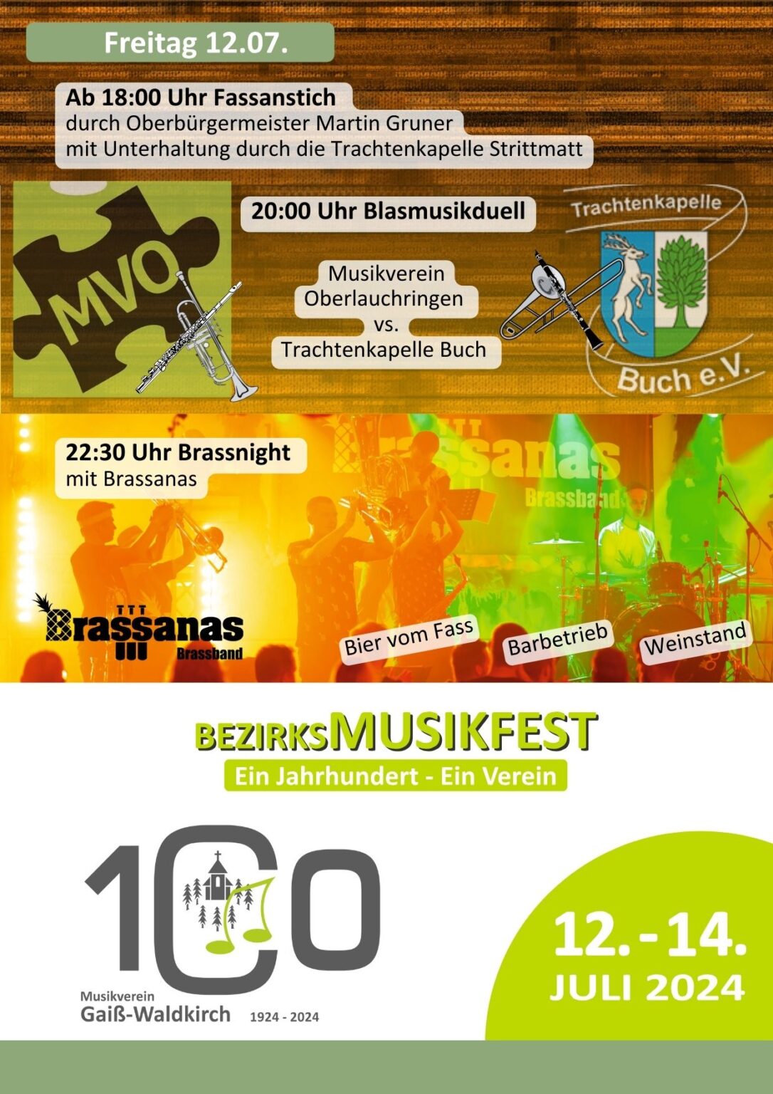  Bezirksmusikfest 2024 – Musikverein Gaiß-Waldkirch e.V. Illustration 